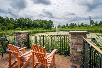 Lake & courtyard views
